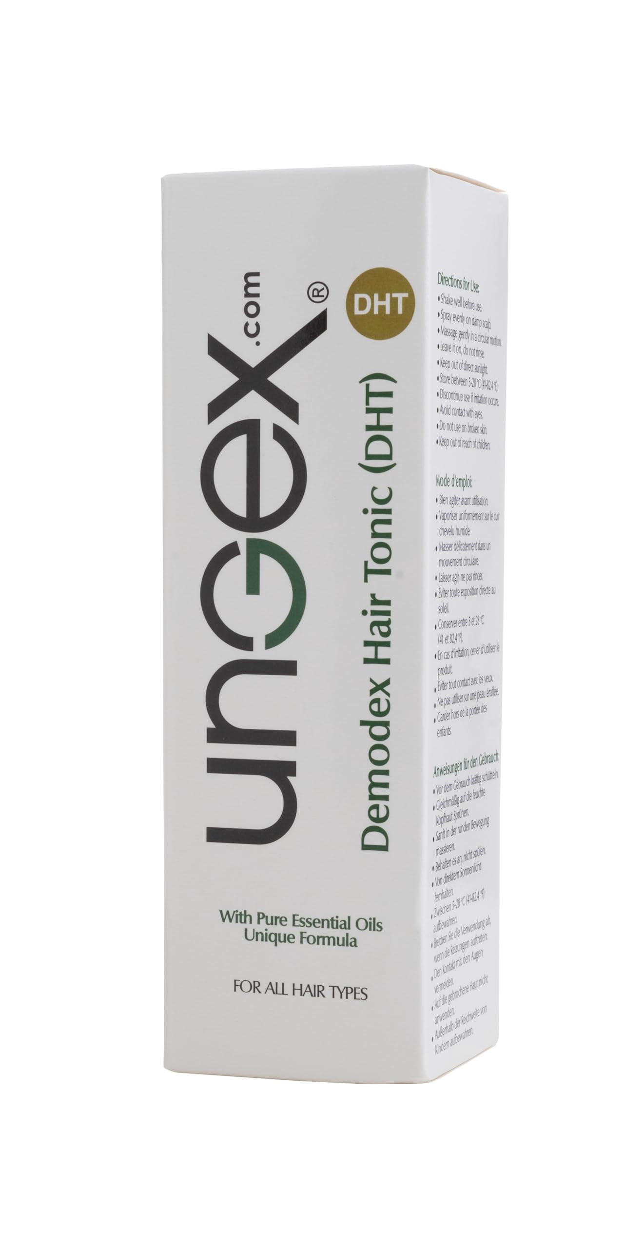 Ungex Demodex Hair Tonic | Herbal Leave-In Spray for Scalp & Hair Care | Natural Formula | DHT