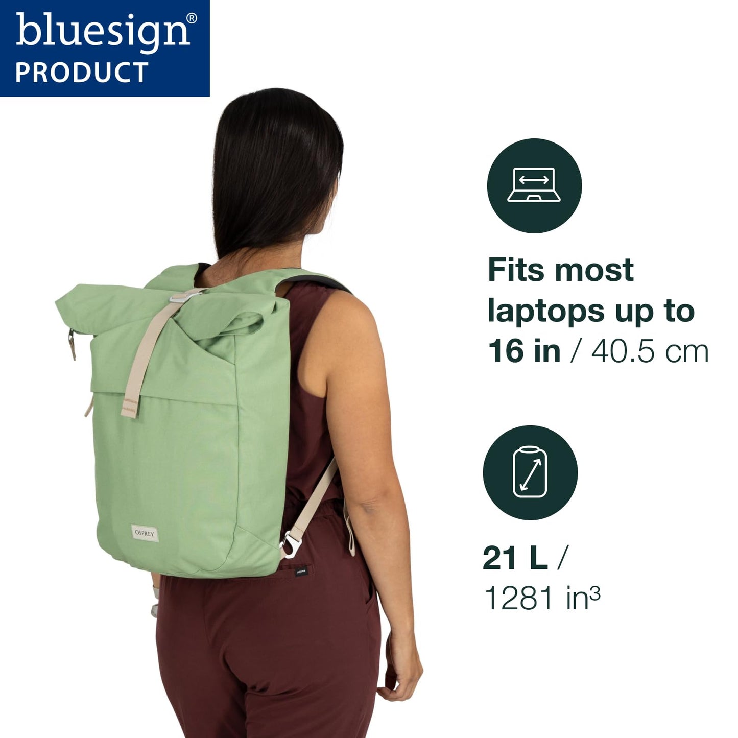 Osprey Arcane Zip Top Tote Backpack, Botanica