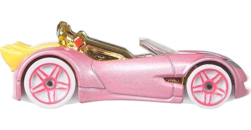 Hot Wheels Super Mario Character Cars Princess Peach Vehicle 4/7
