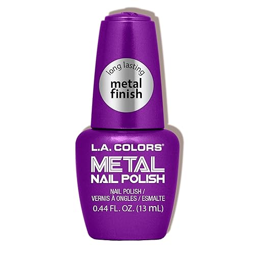 L.A. COLORS Metal Nail Polish, Violet Vixen CNL154