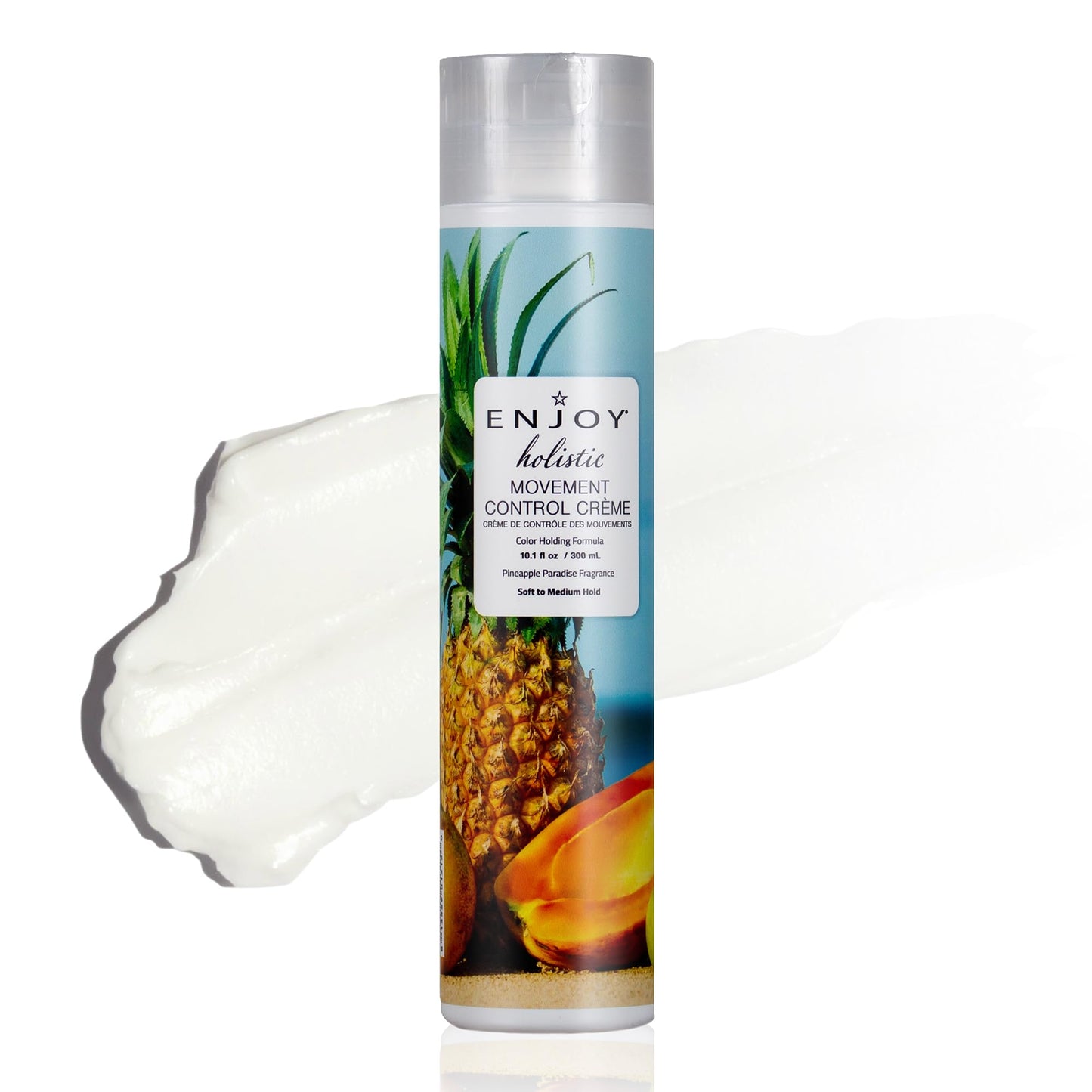 Enjoy Hair Styling Cream - Movement Control Crme for Textured & All Hair Types, 10.1 fl oz, Humidity Resistant, Fragrant, Easy to Apply, Made