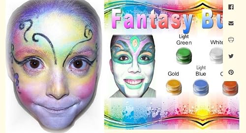 Face Paint Fantasy Butterfly All Natural Non Toxic