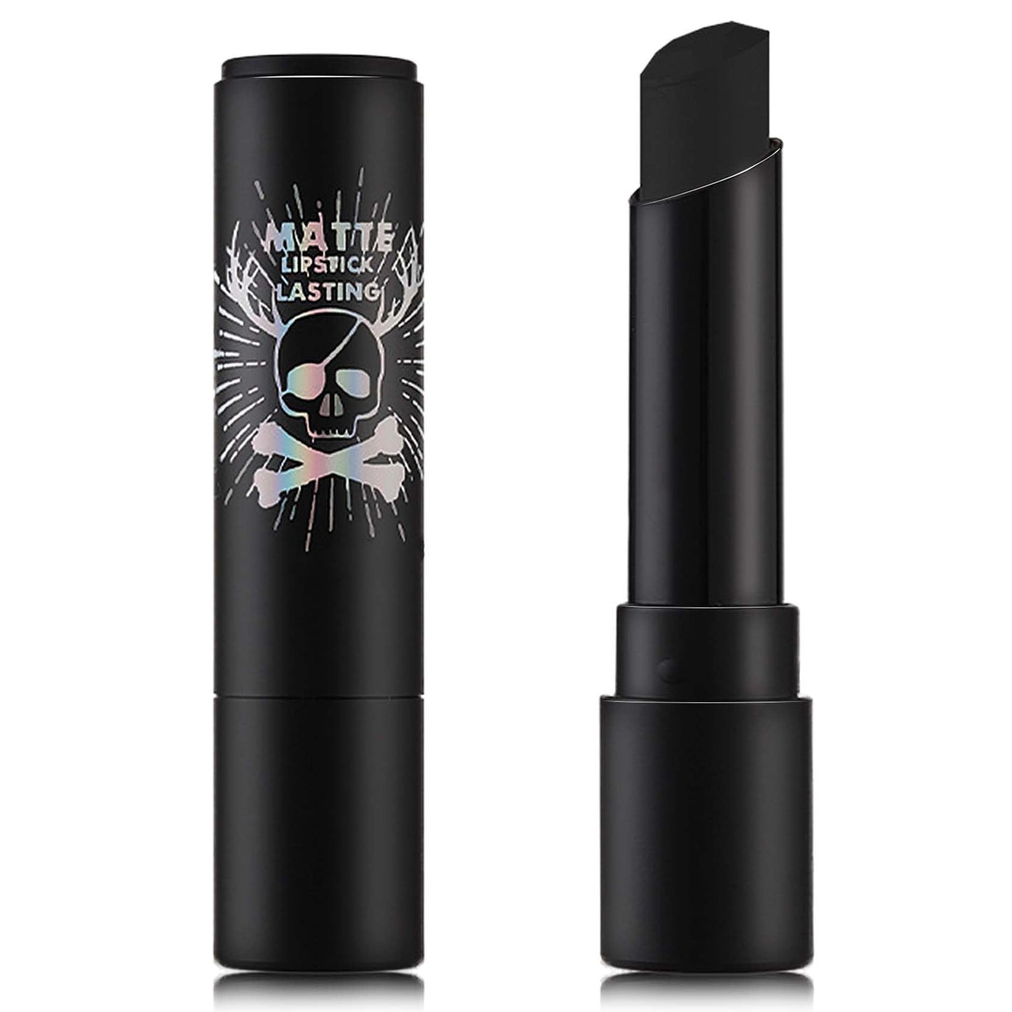 Fusang Black Stick, High Pigmented Long-Lasting Matte Lipstick, Waterproof Body Paint for Halloween, Cosplay, Zombie Makeup