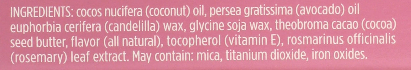 Pacifica Tinted Lip Balm - Color Quench Hydrating Flavored Pink Lip Balm - Guava Berry Flavor - Clear -w/Coconut Oil & Cocoa Butter Natural Clean