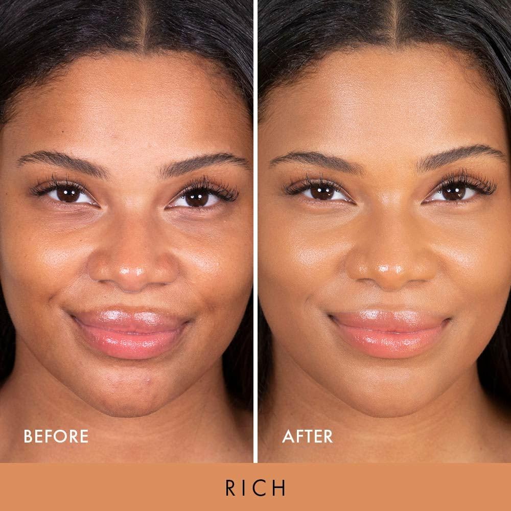 Wander Beauty Nude Illusion Liquid Foundation - Rich - Medium to Full Coverage Foundation with Niacinamide & Lotus Extract - Natural Skin Finish - Blurs, Conceals & Contours - Travel-Friendly Tube