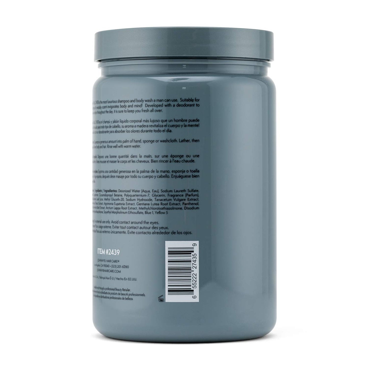 JOHNNY B. Professional All Over Hair Shampoo and Body Wash 32 oz.