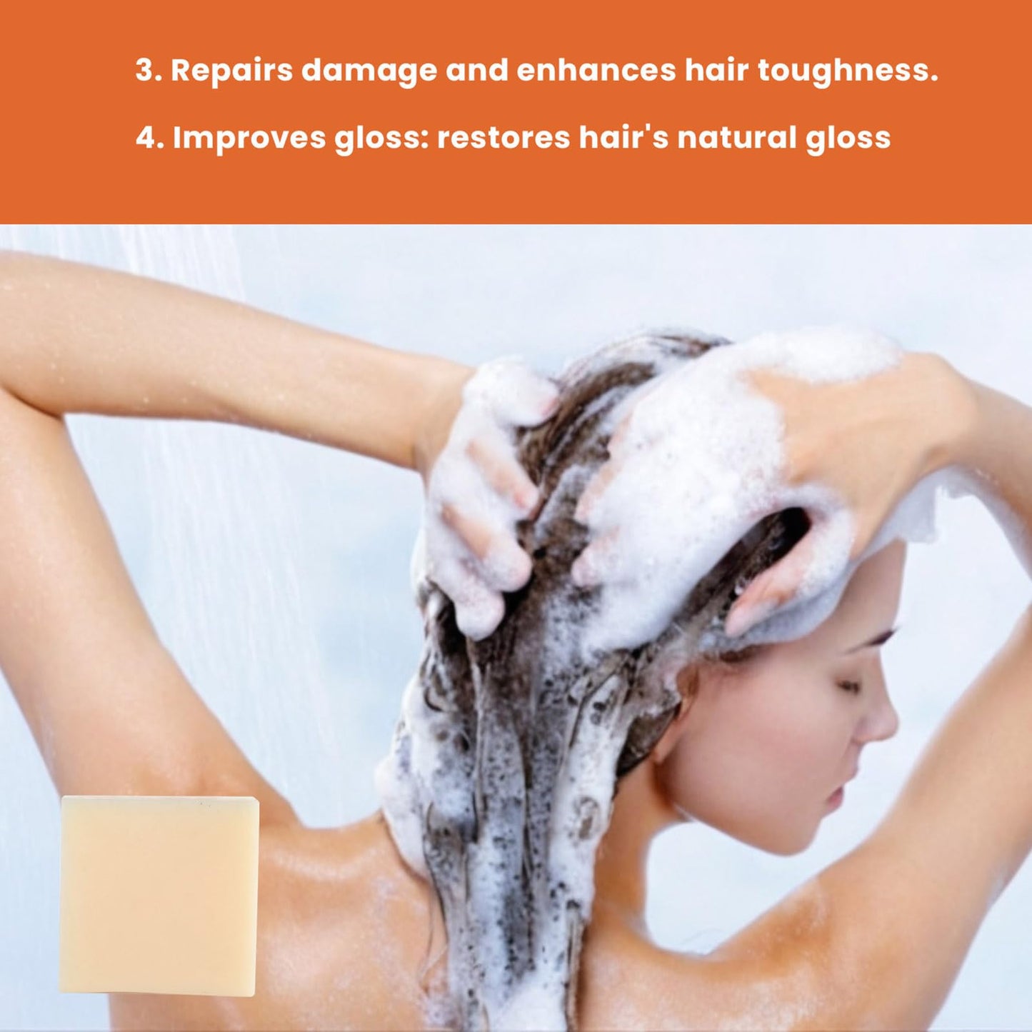 Rice Water Bar Shampoo and Conditioner Set for Hair Growth, Handcrafted Travel Solid Shampoo and Conditioner for Thinning Hair, Hydrating