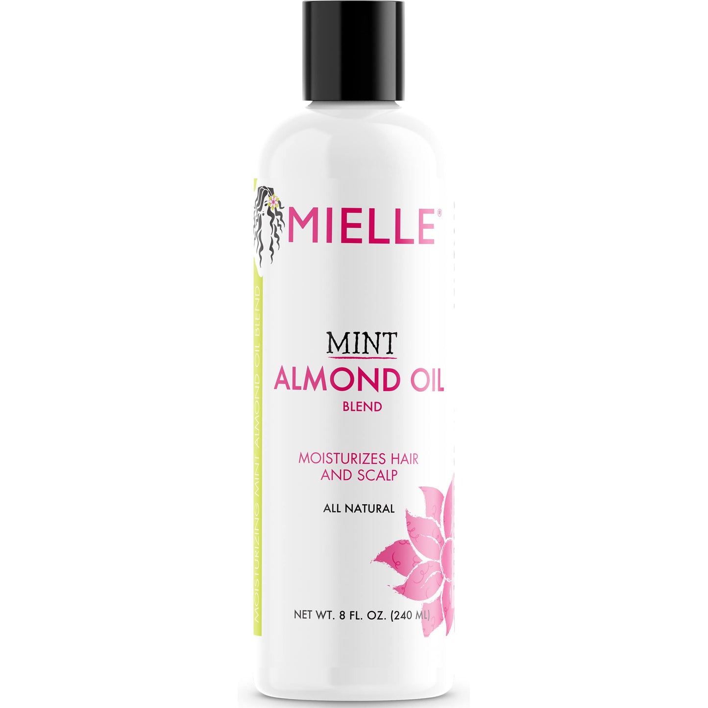 Mielle Organics Mint Almond Oil - Lightweight Dry Scalp Oil to Lock in Moisture and Help Encourage Longer, Healthier Hair - Suitable for All Hair