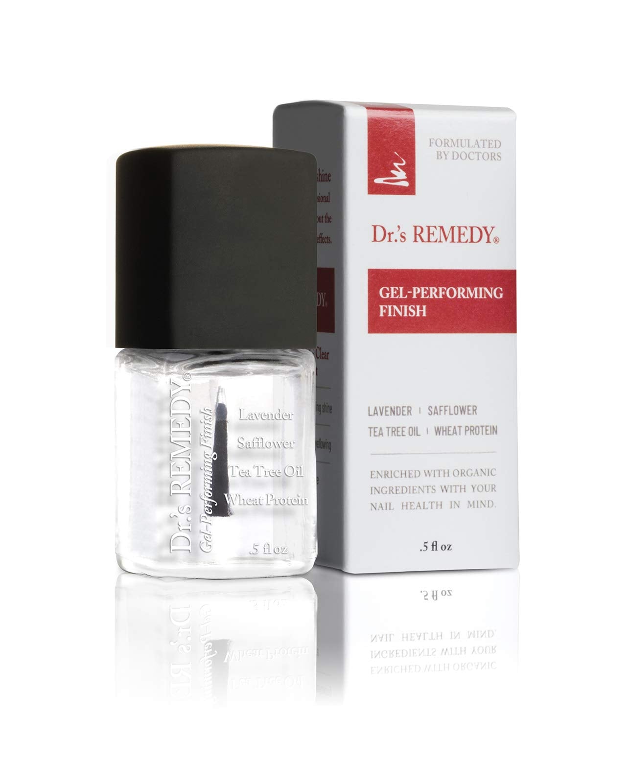 Dr.'s Remedy Nail Polish Treatment, Organic All Natural Non Toxic Nail Care and Strengthener - Calming Clear
