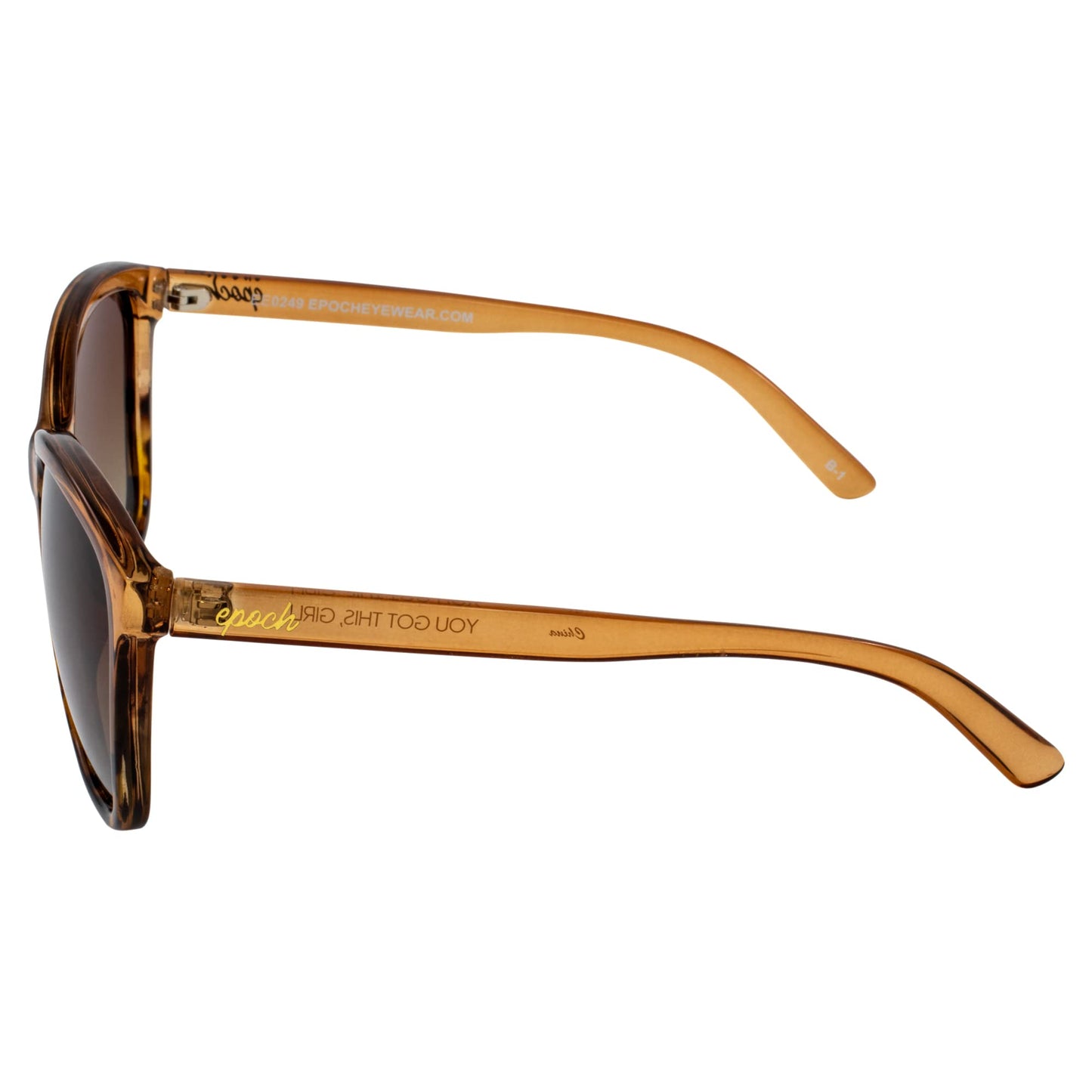 Epoch Eyewear Elizabeth Sunglasses for Women Tortoise/Brown Frame w/Brown Gradient Polarized Lens