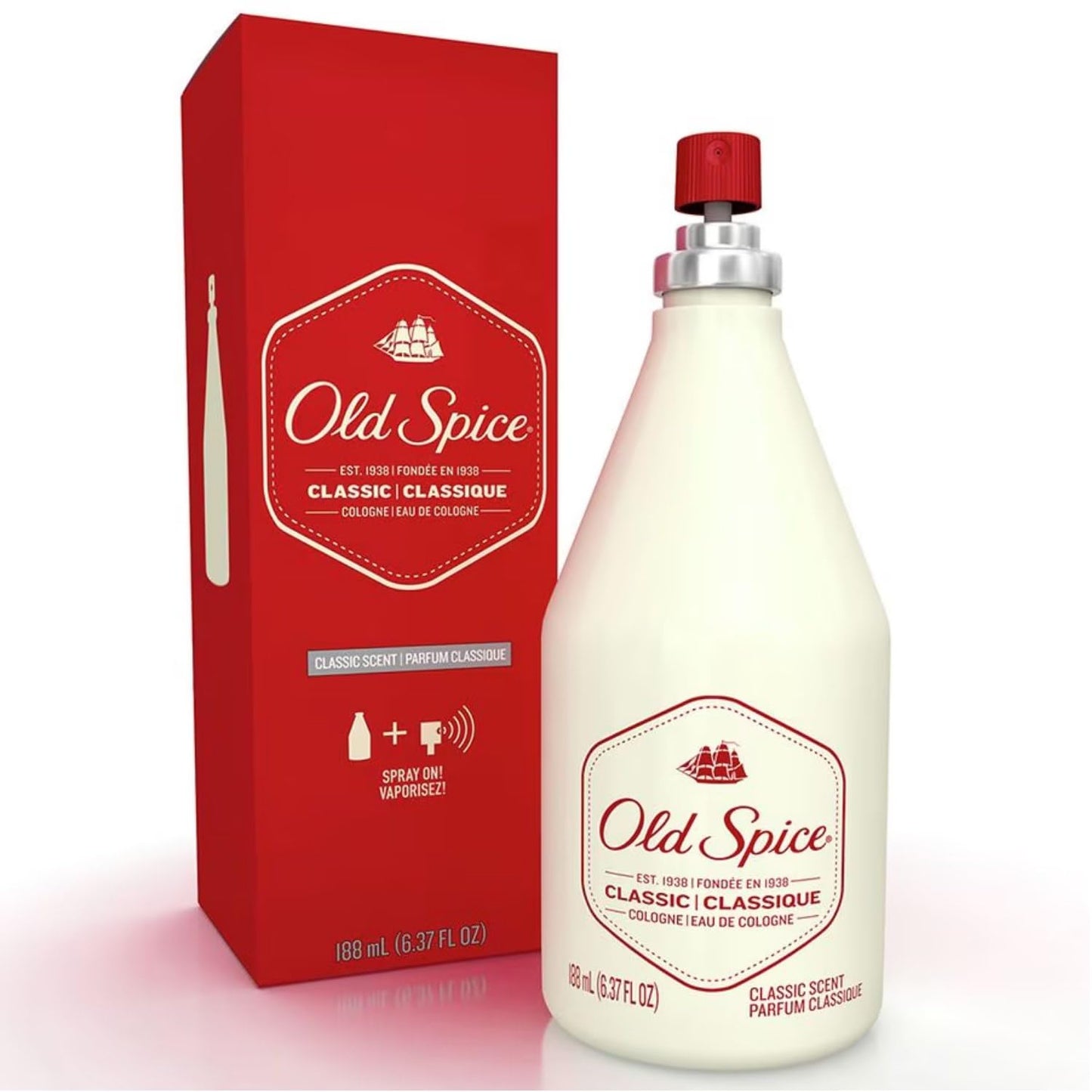 Old Spice Classic Cologne Spray 6.37 Oz