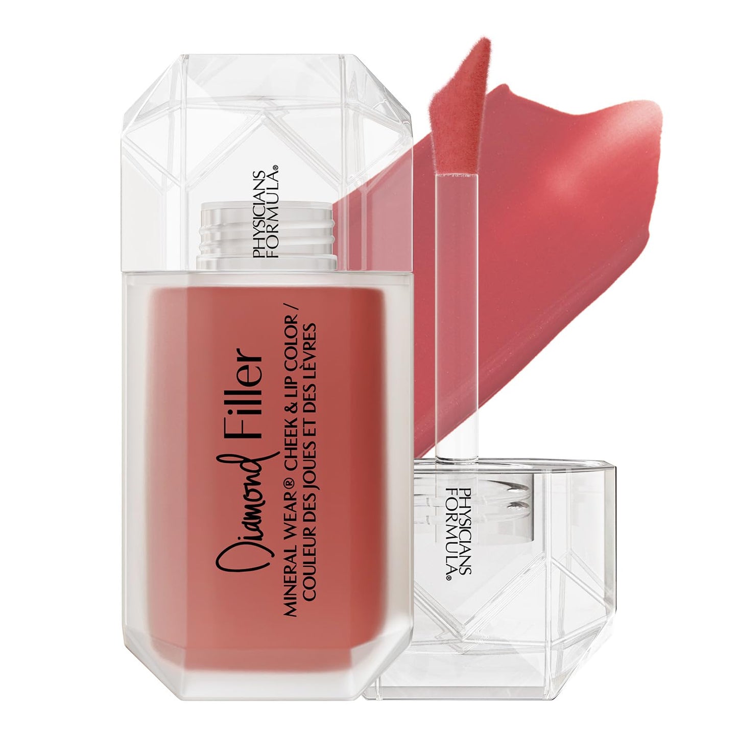 Physicians Formula Mineral Wear®Diamond Filler Cheek & Lip Color, Serum-to-Cream Multi-Use Liquid Blush Formula, Plumps & Smooths for Fuller Looking