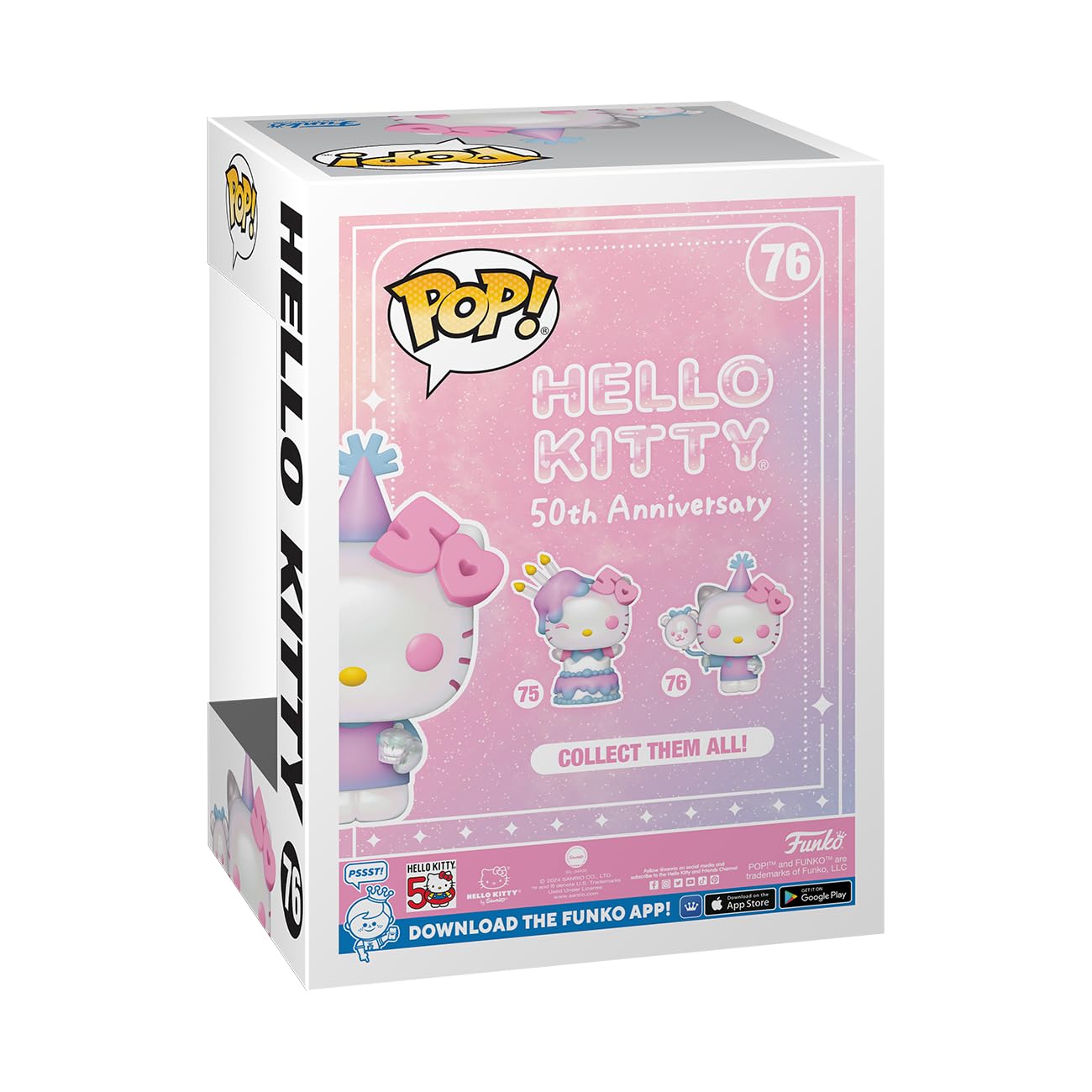 Funko POP! Sanrio: Hello Kitty 50th - Hello Kitty with Balloons - Collectable Vinyl Figure - Gift Idea - Official Merchandise - for Kids & Adults…