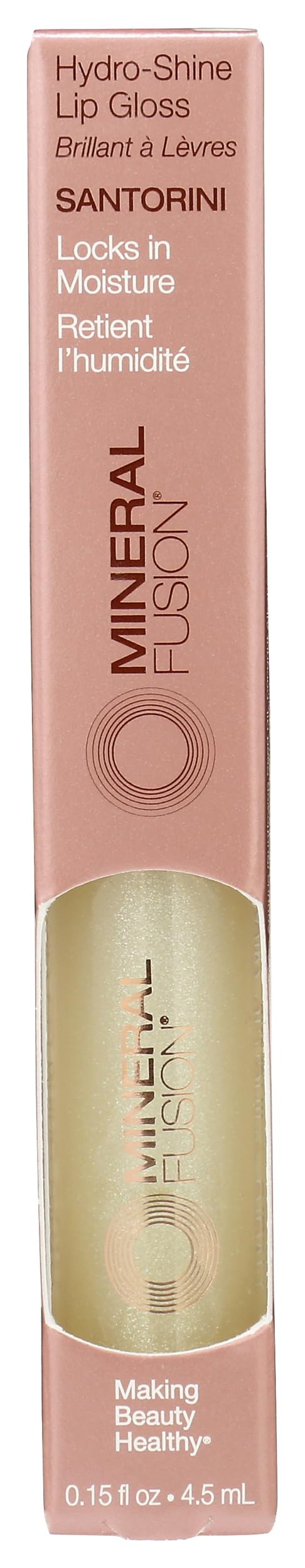 Mineral Fusion, Lip Gloss Hydro Shine Santorini, 0.15 Fl Oz