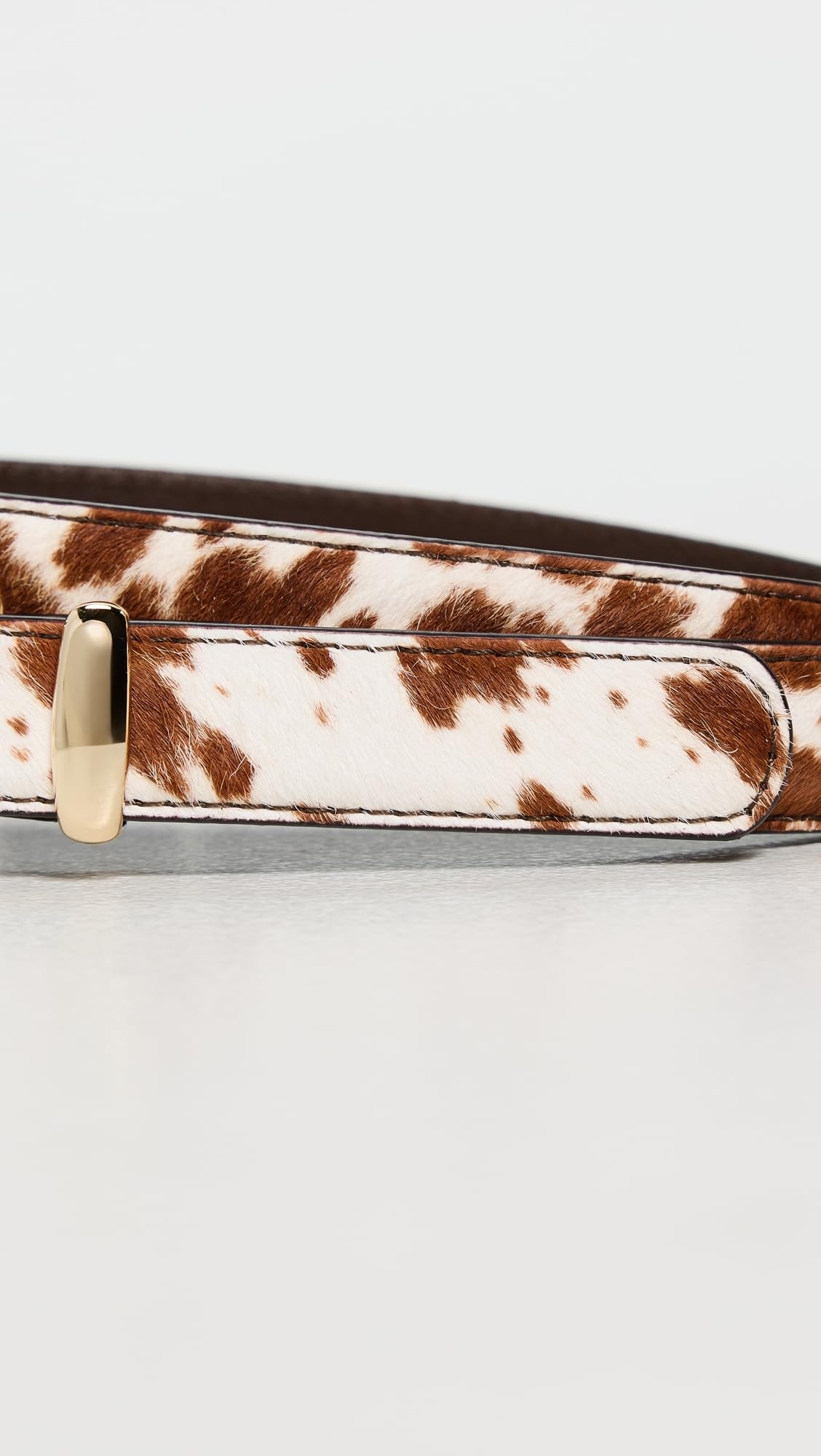 Madewell Women's Cowhide Leather Western Belt, Dark Carob Multi, Small