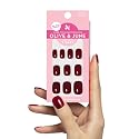Olive & June Classic Super Stick Mani Press On Nails | No Glue Needed | 32 Tab Nails 16 Sizes | Non-Toxic Tabs Easy On-Off Non-Damaging Realist Look Beauty & Personal Care Olive & June