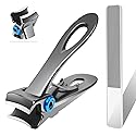 Werlla Extra Large Long Handle Toenail Clippers - 17mm Wide Jaw Opening Heavy Duty for Thick Toenails, Seniors, Men, Adults
