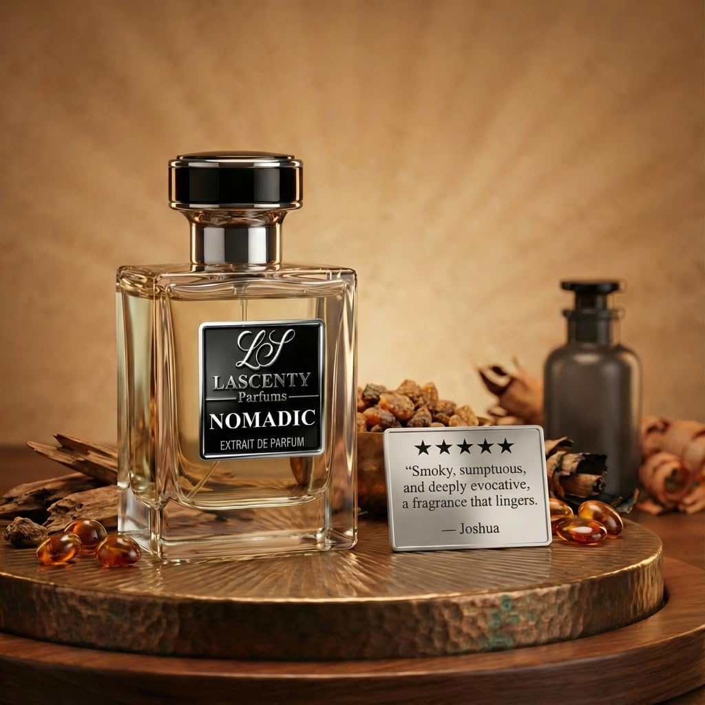 LaScenty NOMADIC Perfume Inspired by Ombre Nomade Cologne for Men & Perfume for Women 50ml | Extrait de Parfum | Long-Lasting Smoky Oud Amber Rose Beauty & Personal Care LaScenty