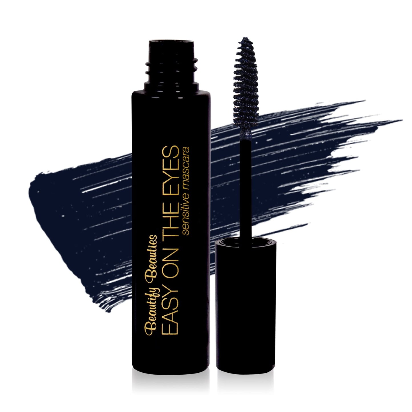 BeautifyBeauties EASY ON THE EYES Sensitive, Hypoallergenic Eye Mascara For Contact Lens Wearers - Non-irritating, Fragrance-free For Natural Looking