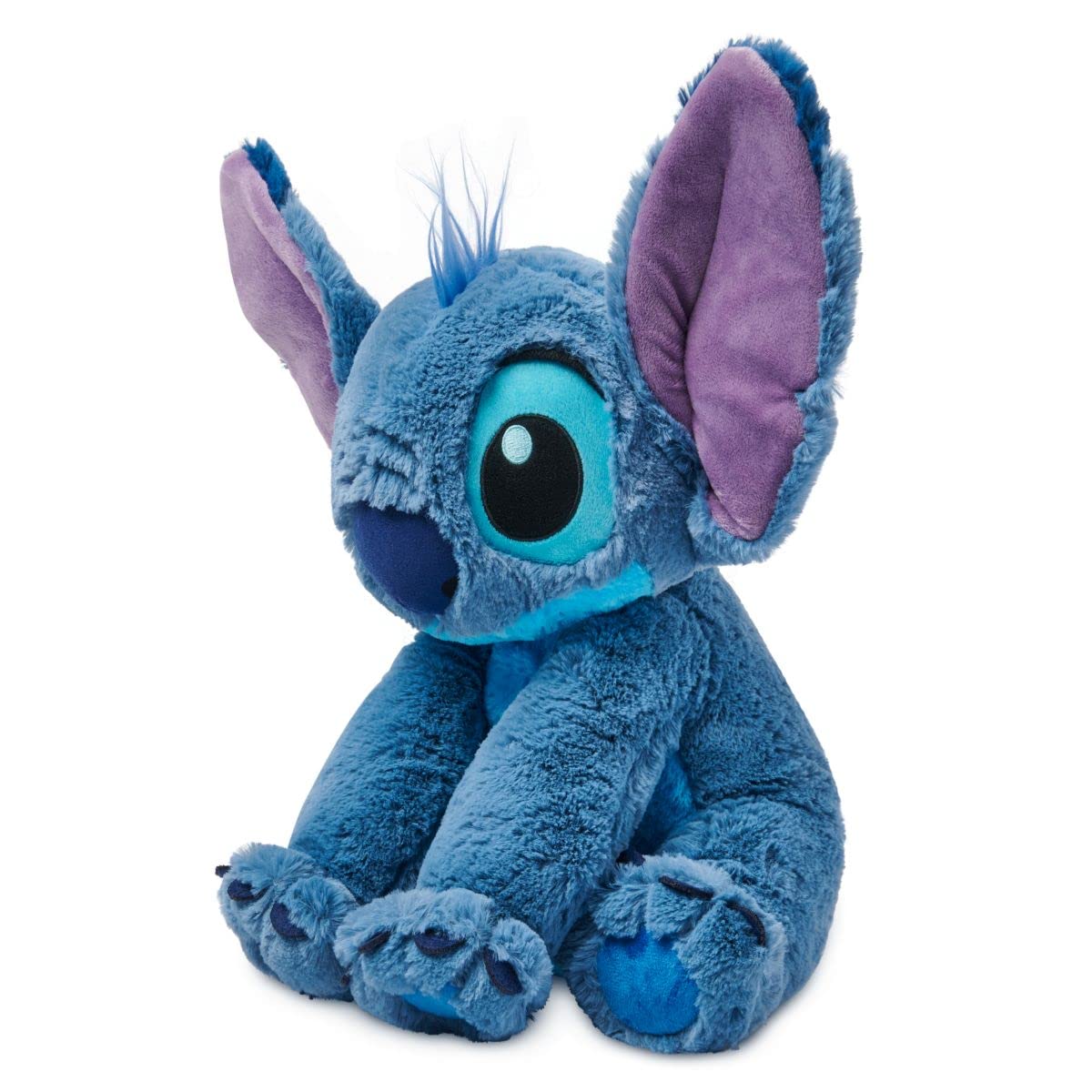 DISNEY STORE Official Stitch Medium Soft Toy for Kids, Cuddly Character with Fuzzy Texture and Embroidered Details, Flexible Floppy Ears, Disney…