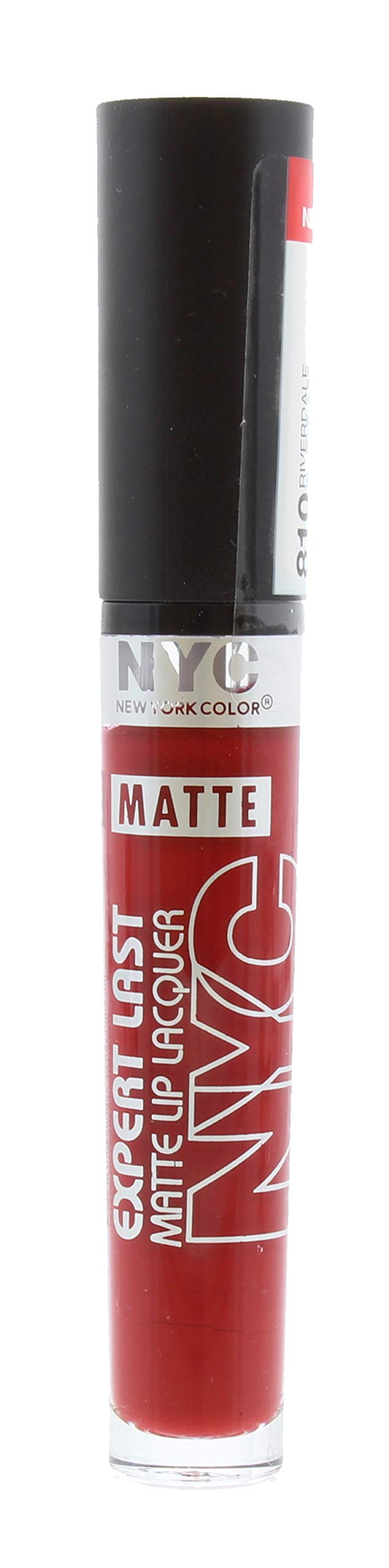N.Y.C. New York Color Expert Last Matte Lip Lacquer, Riverdale Matte Red, 0.12 Ounce