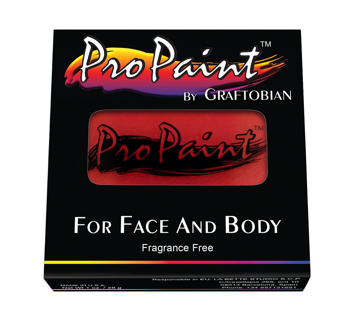 Graftobian ProPaint Crimson Red 1 Ounce