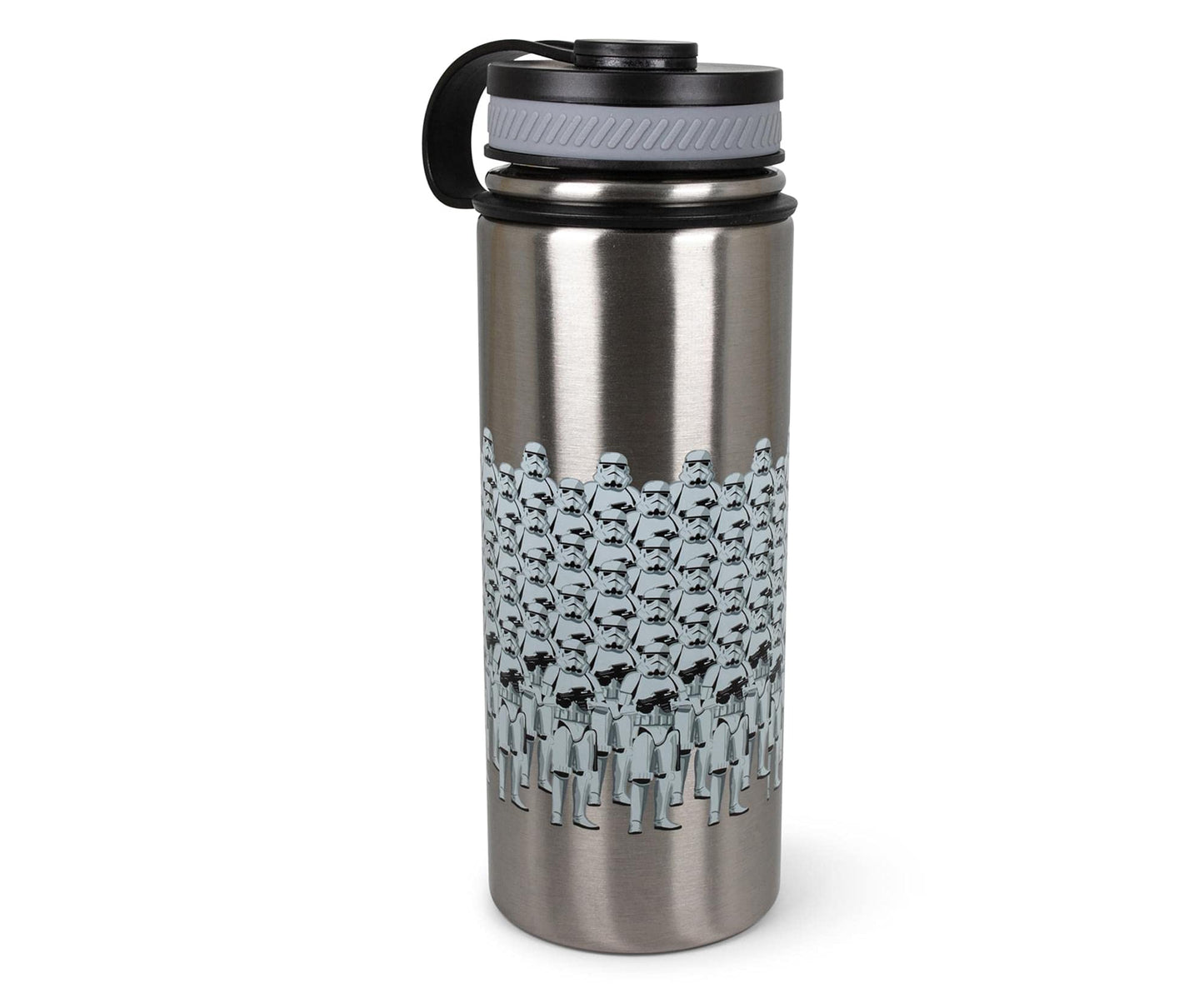 Star Wars Stormtroopers "Darth Vader's Coming, Look Busy" Stainless Steel Canteen Water Bottle| BPA-Free Sports Water Bottle Jug With Leakproof Lid…