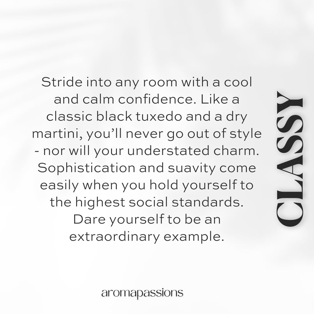 aromapassions CLASSY | Inspired by TF NR EXTREME | Pheromone Perfume Cologne for Men | Extrait De Parfum | Long Lasting Dupe Clone Essential Oil