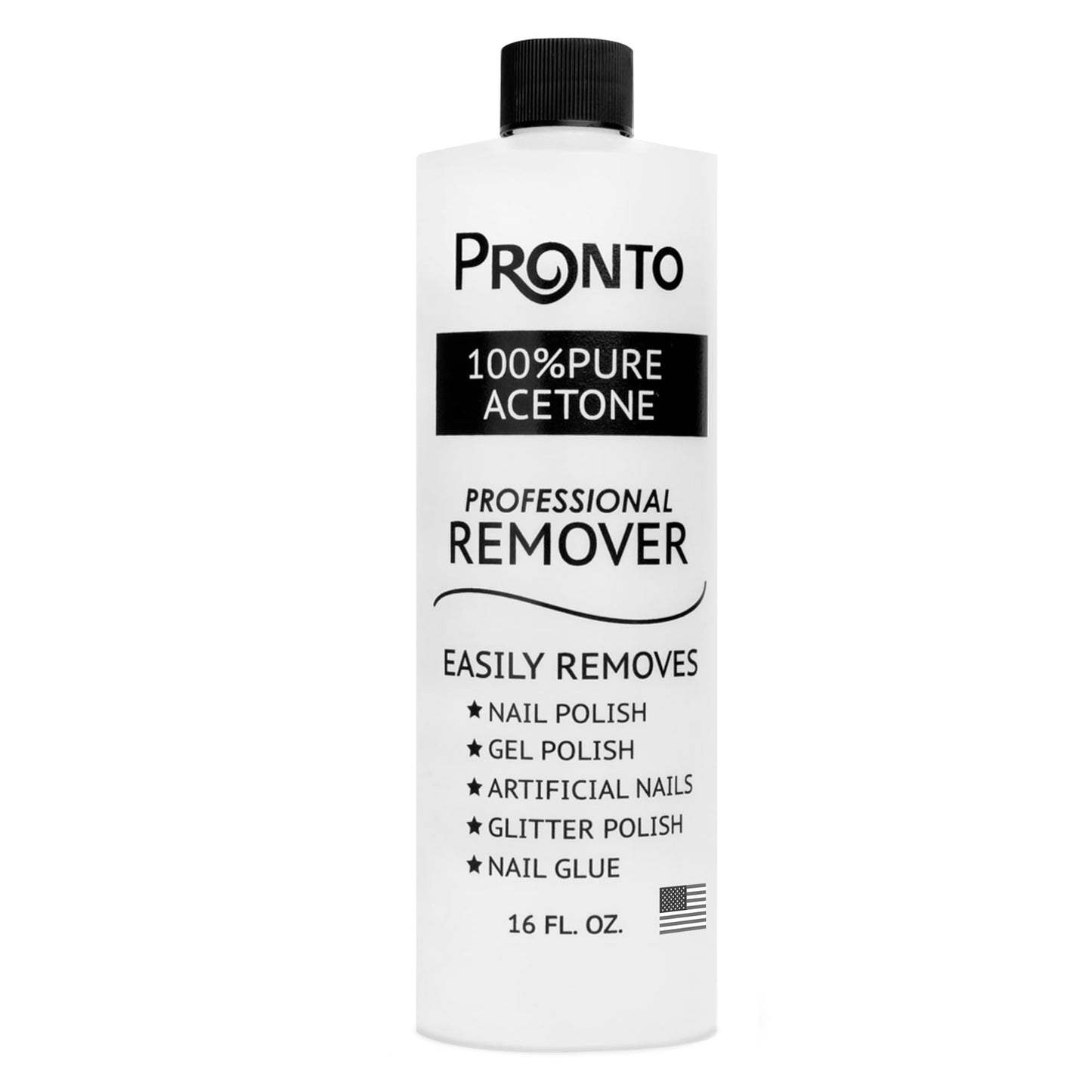 Pronto 100% Acetone Nail Polish Remover - Gel Polish Remover for Nails | Acetone Nail Polish Remover & Remover For Nails, Glue, Gel, Acrylic & Dip | Beauty and Personal Care Pronto Default Title
