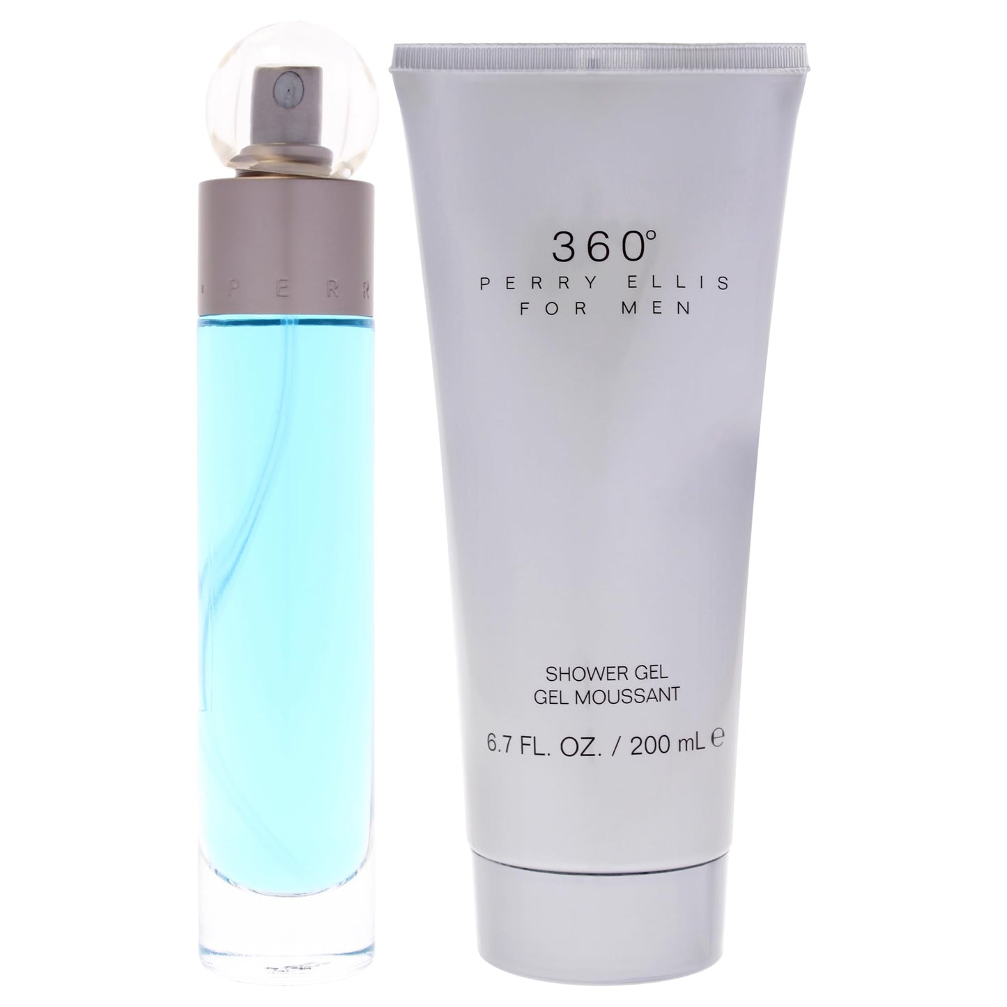 360 by Perry Ellis for Men - 2 Pc Gift Set 1.7oz EDT Spray, 6.7oz Shower Gel