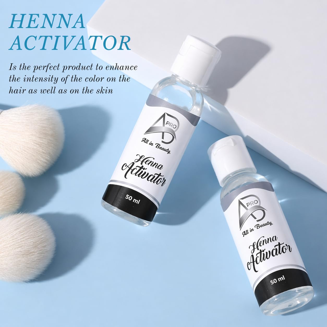 ALL IN PRO BEAUTY Henna Activator for Brows - Fixative Mixer, Enhances Color Intensity, Uniformity, Application Control & Long-Lasting Professional