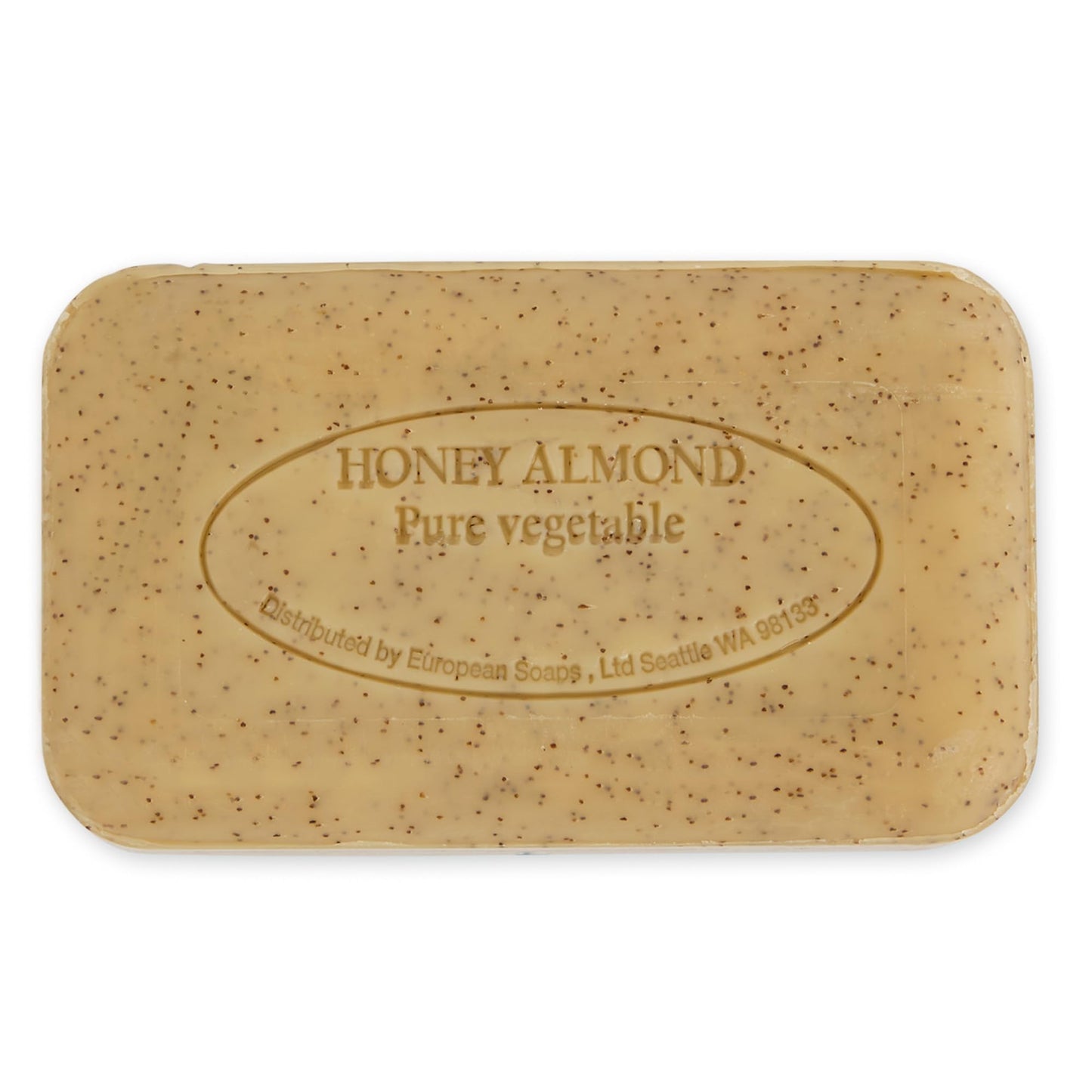 Pre de Provence Artisanal French Moisturizing Soap Bar, Shea Butter Enriched, Quad Milled for Long Lasting Rich Smooth Lather, 5.3 Ounce, Honey Almond