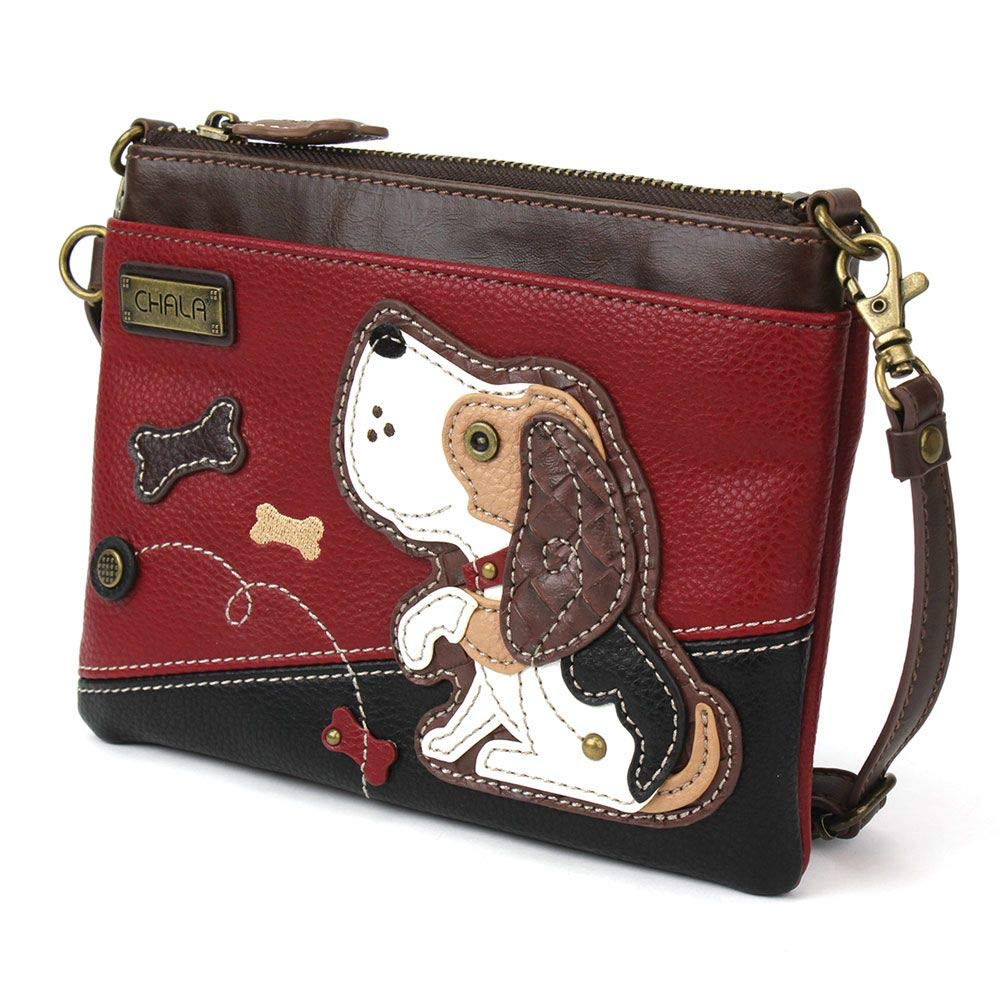 Chala Handbags Dog Mini Crossbody Handbag, Dog Mom