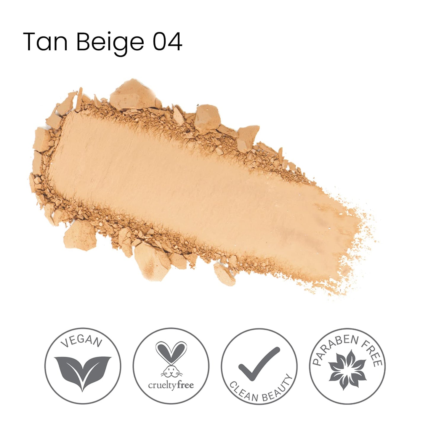 True + Luscious Sheer Halo Complexion Powder in Tan Beige - Talc-Free Setting & Foundation Powder - Oil Control Mineral Pressed Powder with Kaolin
