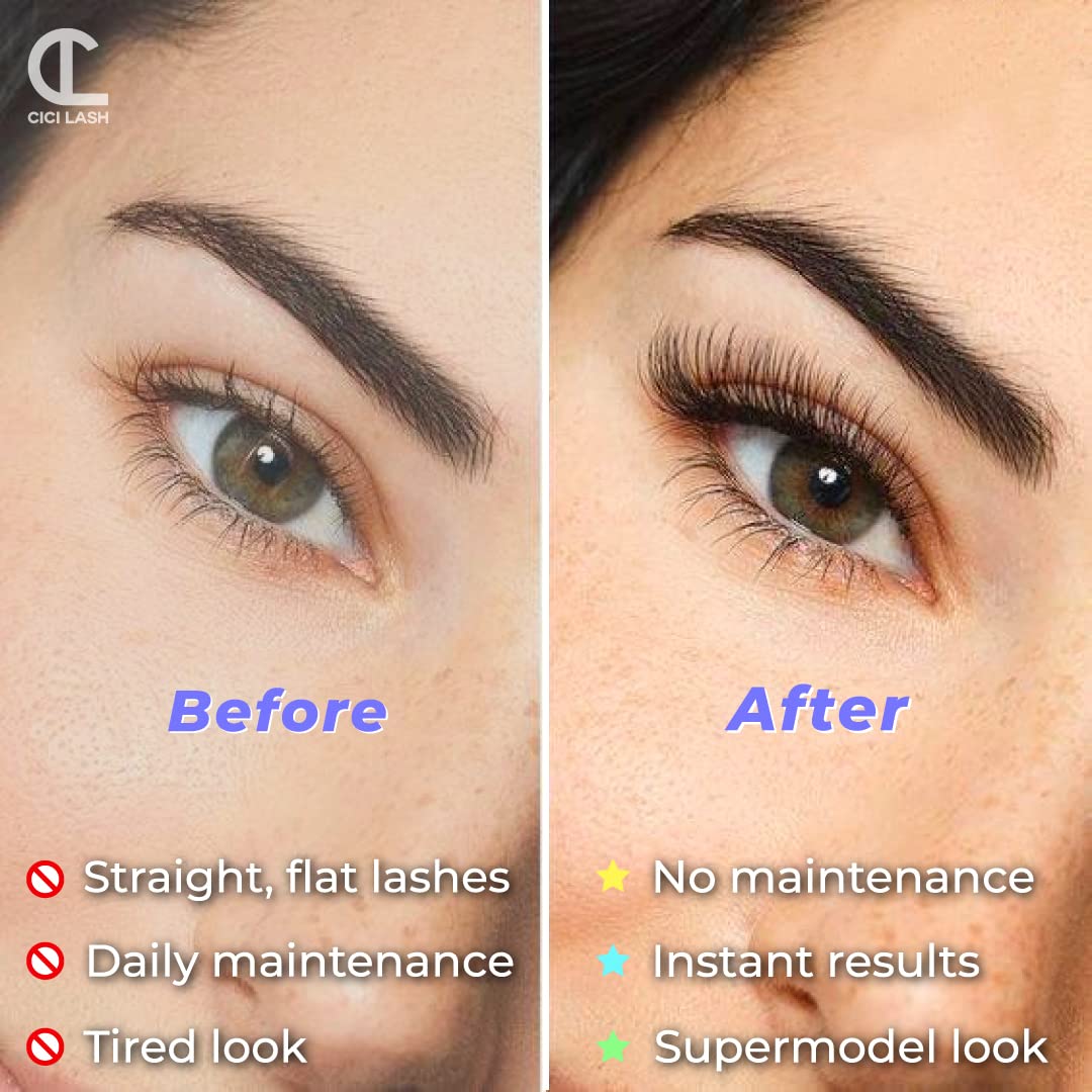 Lash Lift Kit with Keratin by CICI | Instant Perming, Lifting & Curling for Eyelashes | Long Lasting Professional Salon Results for a Supermodel Look