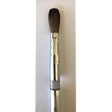 Silver Handle CRIMPED 100% Kolinsky Acrylic Nail Brush (Crimped 18) Beauty & Personal Care Silver Handle Nail Brush