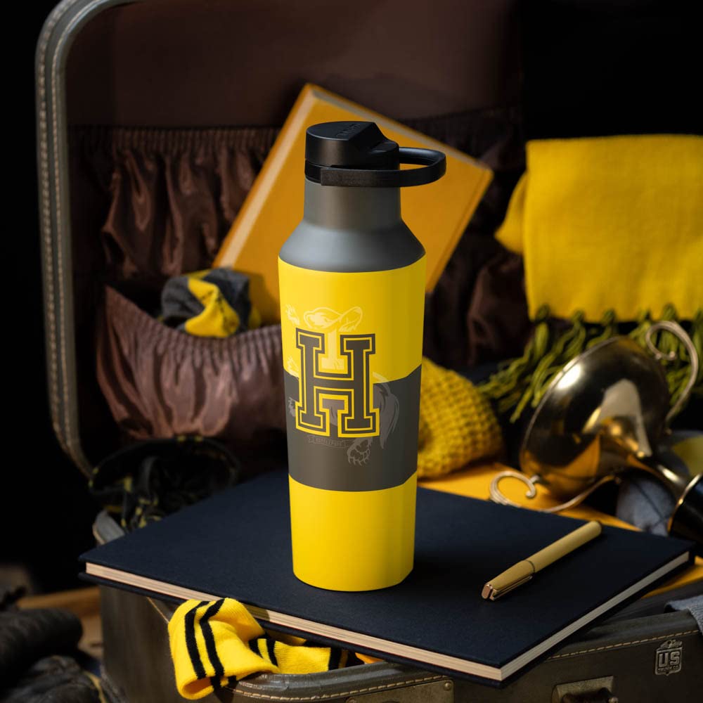 Corkcicle Harry Potter Hufflepuff Insulated Canteen Travel Water Bottle, Triple Insulated Stainless Steel, Keeps Beverages Cold for 25 Hours or Warm…