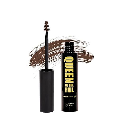 Elizabeth Mott Eyebrow Gel - Queen of the Fill Tinted Brow Filler, Volumizer & Setter - Waterproof, Long-Lasting Brow Makeup to Define & Cover Grays