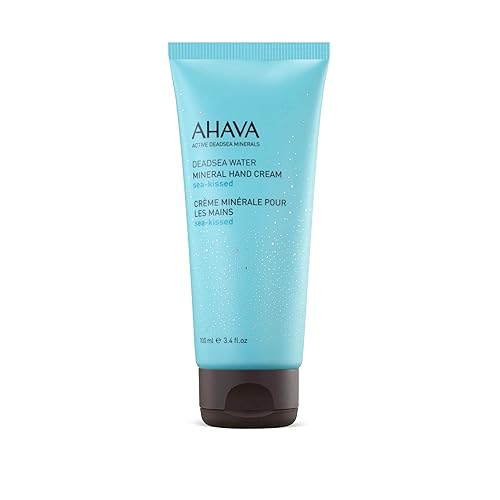 AHAVA Dead Sea Water Mineral Hand Cream, Sea-Kissed - Hand Moisturizer For Dry Cracked Hands, Light & Fast Absorbing, Enriched with Dead Sea Mineral