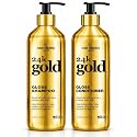 Hair Chemist 24K Gold Gloss Shampoo & Conditioner 33.8 oz. 2-PC Set - Strengthening & Shine Enhancing Hair Care System - Hydrating, Smoothing