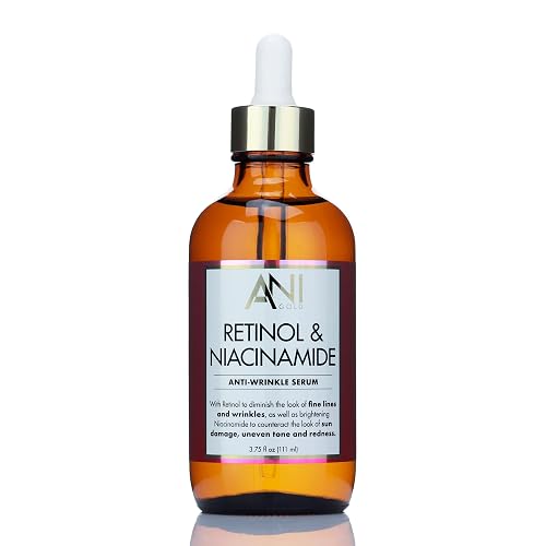 Anigold Retinol + Niacinamide Facial Serum Anti Aging Moisturizer Skin Care Booster For Face, Retinol Skincare Serum Reduces Appearance Of Wrinkles