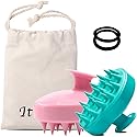 Ithyes Shampoo Brush Silicon Scalp Massager Hair Brush Wet Dry Comb Head Rubber Care Improve Blood Circulation for Men,Women Pets, Pack 2 Green