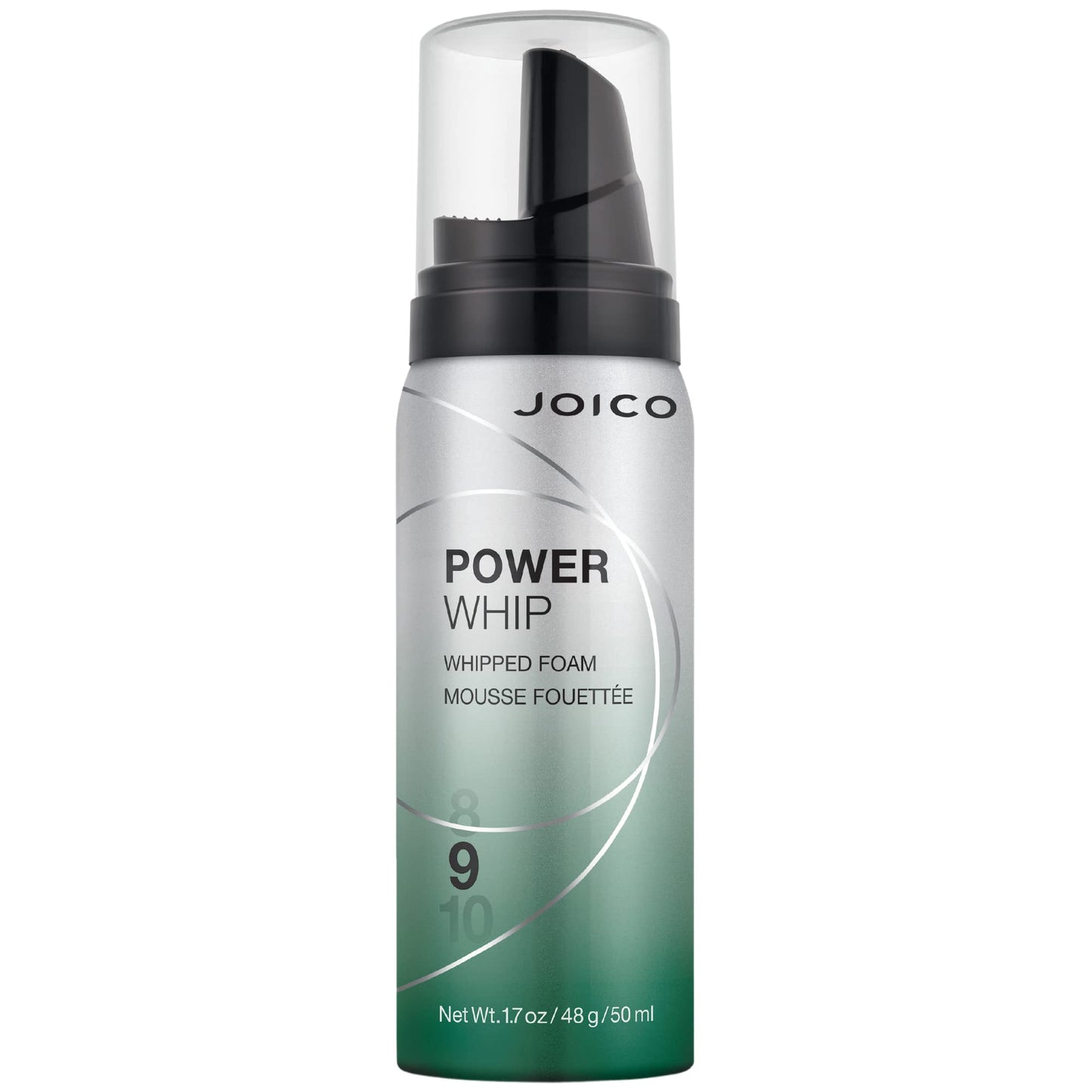 Joico Power Whip Whipped Foam | For Most Hair Types | Add Volume & Body | Thermal Heat, Humidity, & Pollution Protection | Boost Shine | Control Frizz