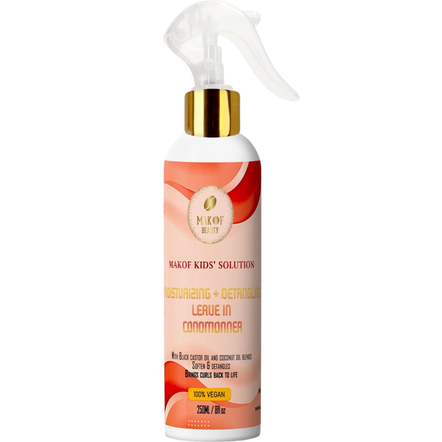 Kids Leave in Conditioner, Softens, Detangles Tough and Tangles Knots. Nourishing and Natural Formula with Mango butter, Keratin, Jojoba oil, Hemp