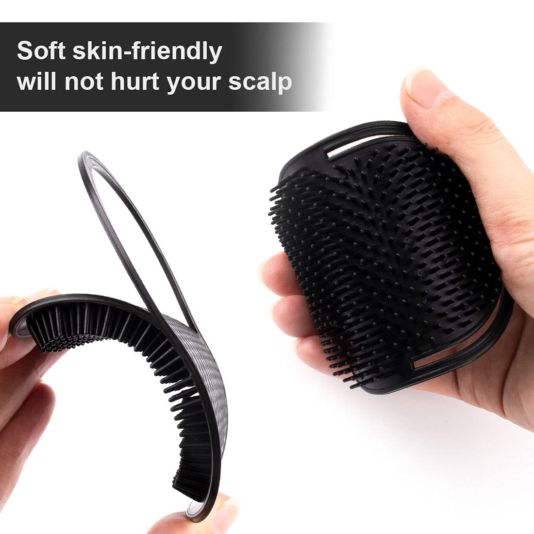 6Pcs shampoo pocket comb massage hair comb pocket palm brush comb portable hair comb beard comb creative scalp brush pocket combs for men and pets