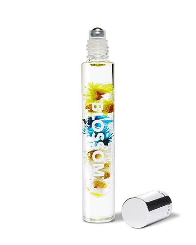 Blossom Roll on Perfume for Women Alcohol Free Rollerball Perfume Oil with Essential Oils, Infused with Real Flowers, Made in USA, 0.20oz (Vanilla