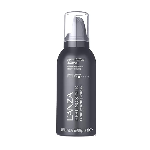 L'ANZA Healing Style Foundation Mousse with Medium Hold Effect, Refreshes and Moisturises Hair and Scalp, With Advanced Control Technology, Non-drying