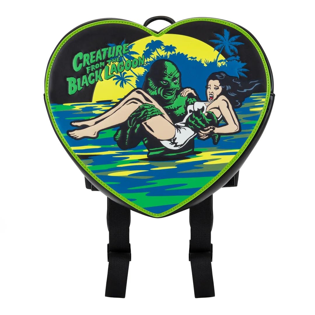 Rock Rebel Creature Damsel Heart Shaped Backpack