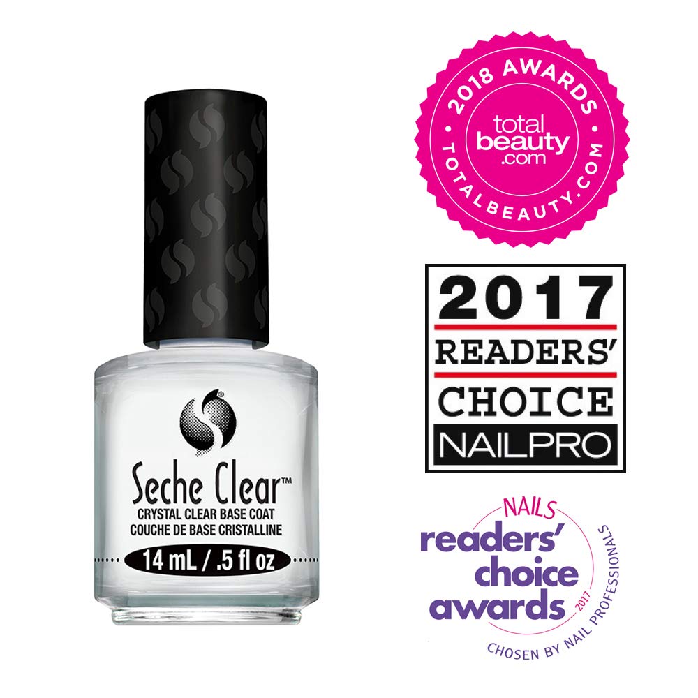 Seche Clear Base Coat .5 oz. No Formaldehyde & No Toluene Beauty & Personal Care Seche