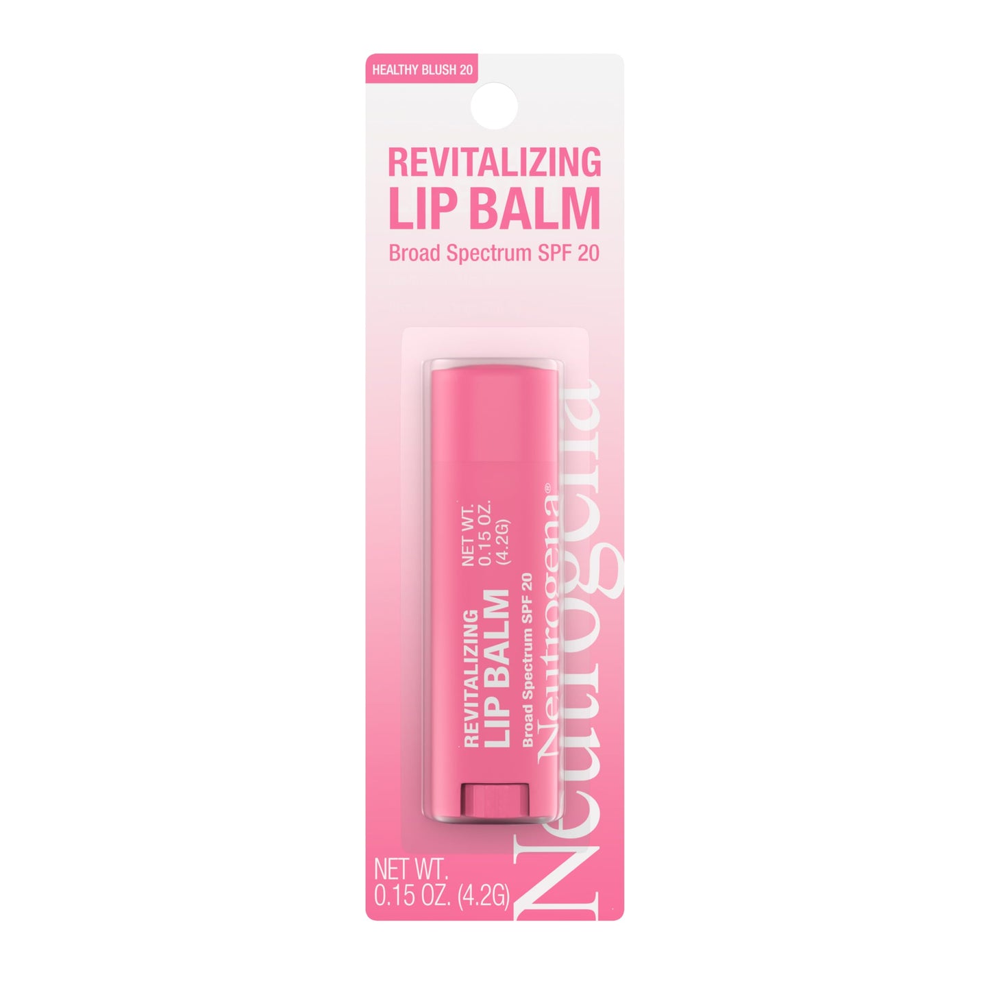 Neutrogena Revitalizing Tinted Lip Balm Broad Spectrum SPF 20 Sunscreen, Moisturizing Lip Balm with a Sheer Tint for Softer, Smoother